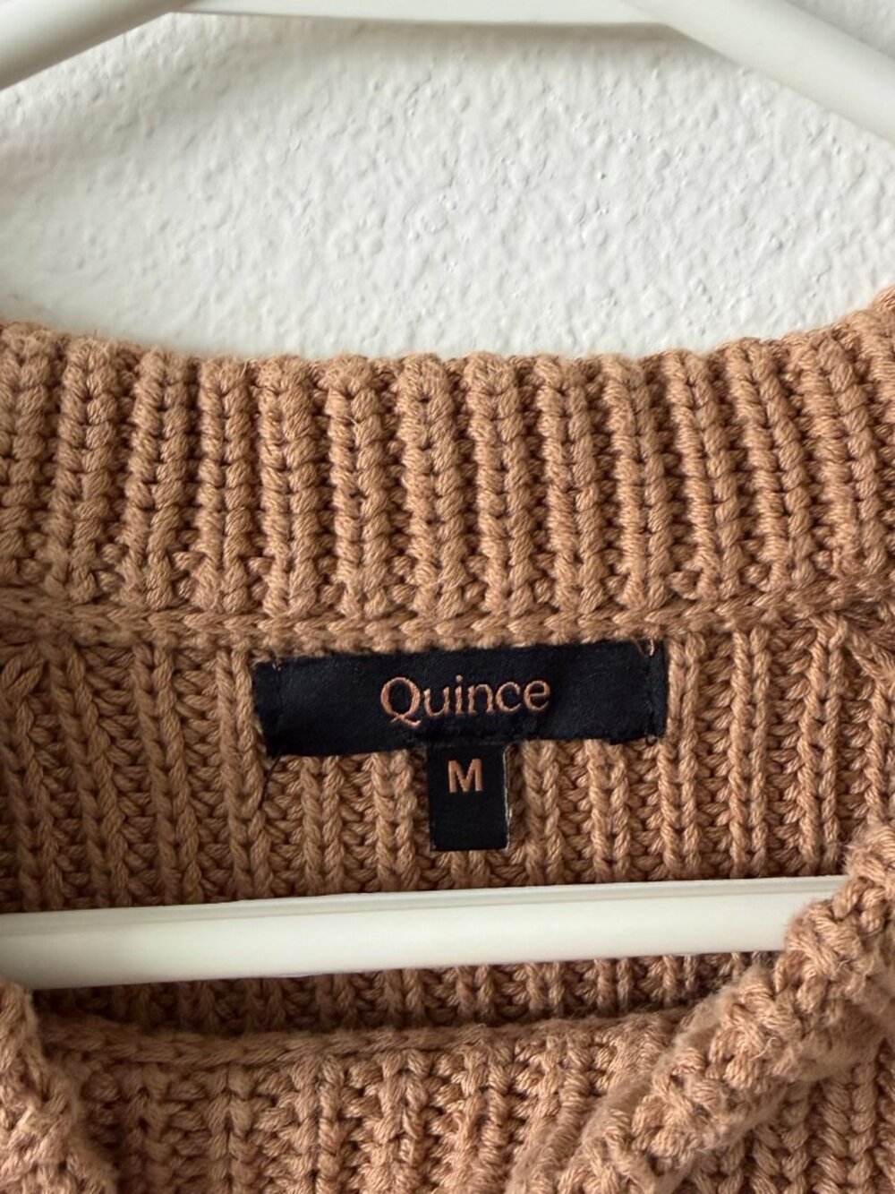 Quince Women's Chunky Knit Crewneck Sweater, size Medium - Picture 2 of 4
